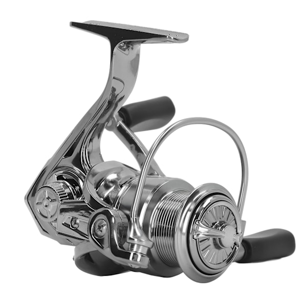 Spinnrulle Long Shot Skew Notch Non Gap Metallfisketillbehör med vipparmsstabiliseringsstång YKS1000S Mikropartikel Shallow Cup