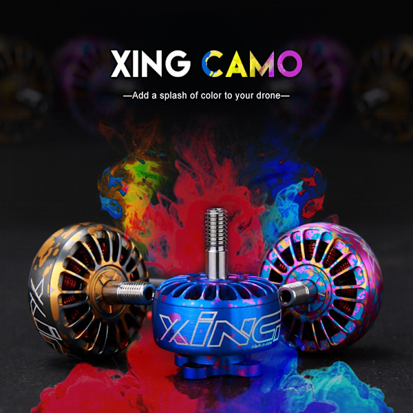 XING CAMO 2306 Børsteløs Motor RC Reservedel til RC FPV Racing Drone Orange Gul 1700KV
