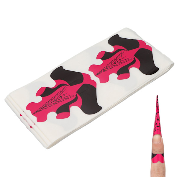100 kpl kynsimuodon pidennystarra Itsekiinnittyvä kynsikärjet pidennystarra Nail art
