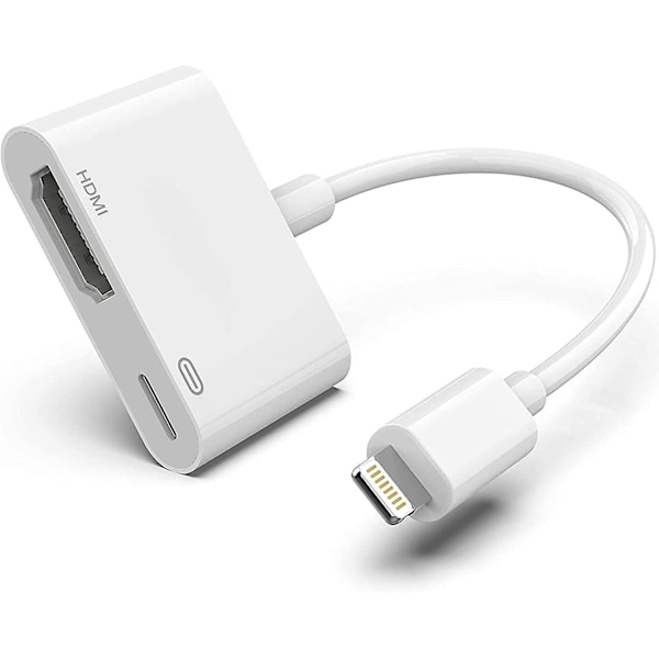 Apple MFi-certifierad Lightning till HDMI TV-adapter för iPhone och iPad