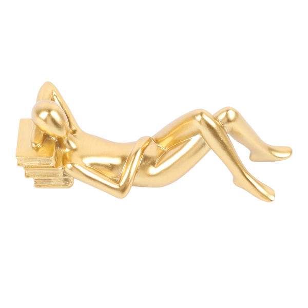 Tänkare Skulptur Modern Abstrakt Tänkare Staty Hall Skrivbord Vardagsrum Hartsläsare Stil Ornament Läsare C