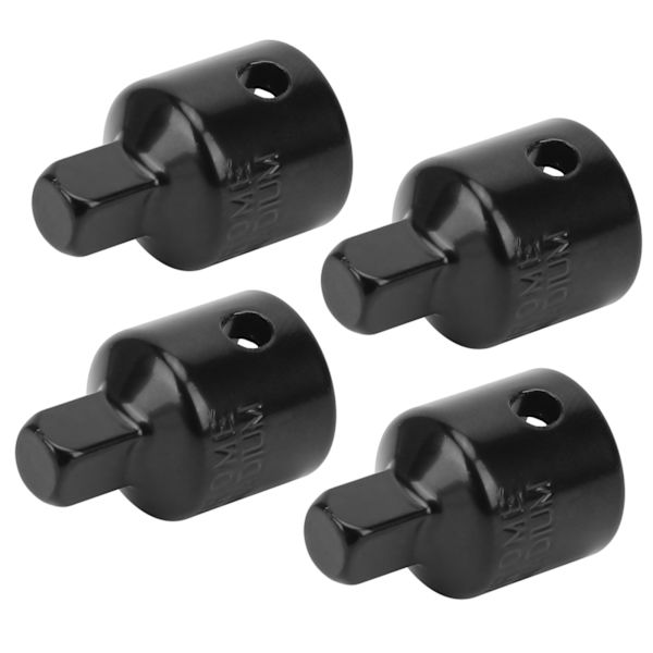 4 stk. sokkeladapter, skraldenøgle, konverteringshoved, reparationsværktøj, hardware 3/8 M til 1/4 S