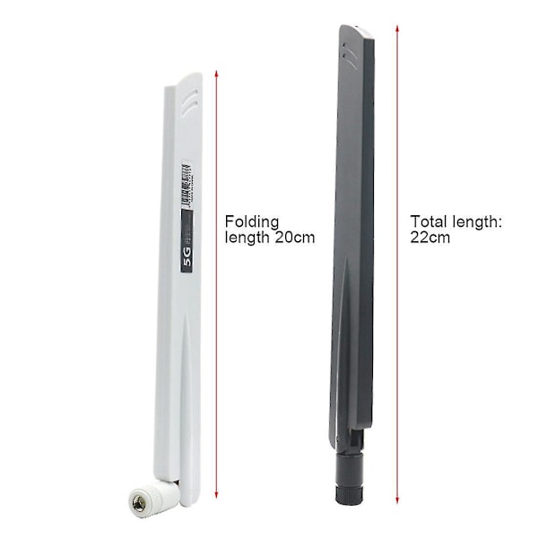2 st 3g 4g 5g Antenn 600-6000mhz 18dbi Förstärkning Sma Hane För Trådlöst Nätverkskort Wifi Router High S-B10