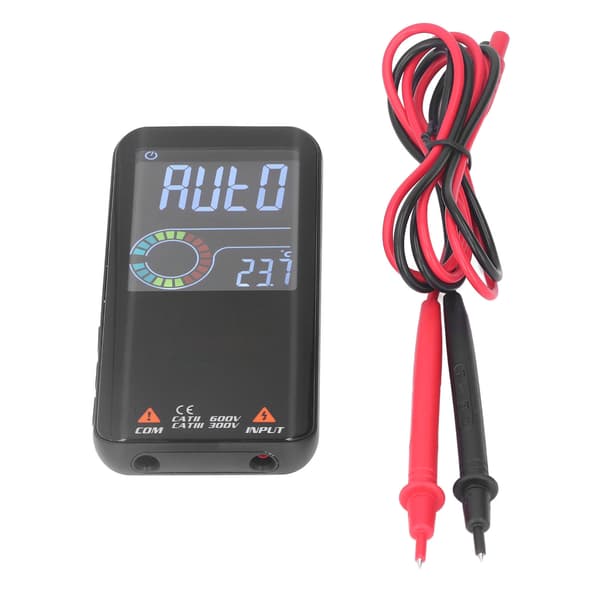 BSIDE Digital Multimeter Smart Farve LCD Display 9999 Tæller Voltmeter Spændingstester S10