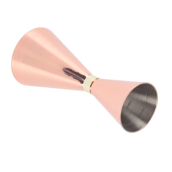 Jigger i rustfritt stål 30 mm til 60 mm Elegant fleksibel jiggerkon for cocktailbartending kobberbelegg