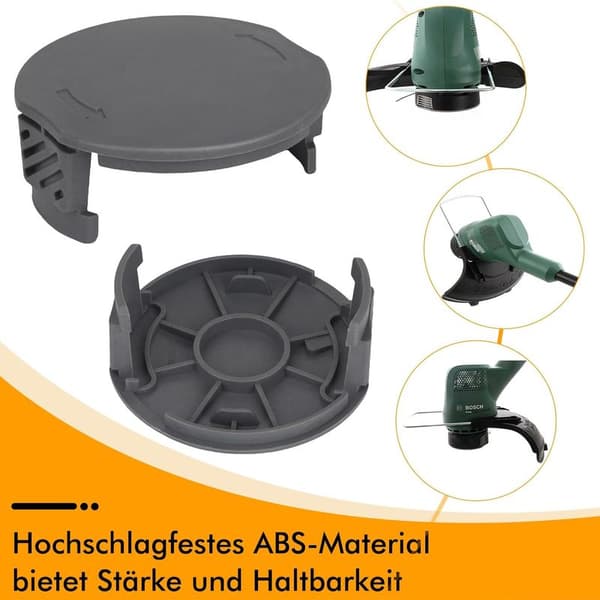 Spoledeksel F016F05320 Passer til Bosch 3600HC1JB0 EasyGrassCut 18 23 26 18-26 18-230 18-260 Gresstrimmer, Erstatningsspolehette (3 stk)