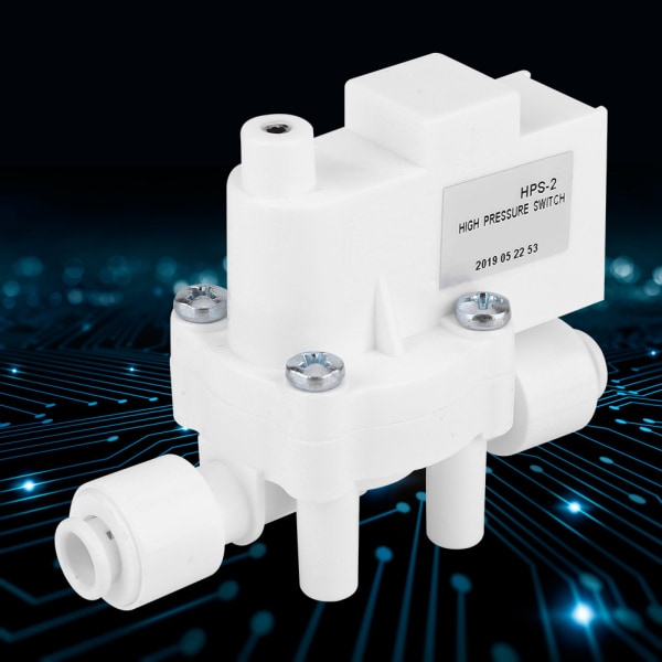 1/4" DC 24V högtrycksbrytare för pump RO-vattenmontörer Tank för omvänd osmos 0,25 MPa Action