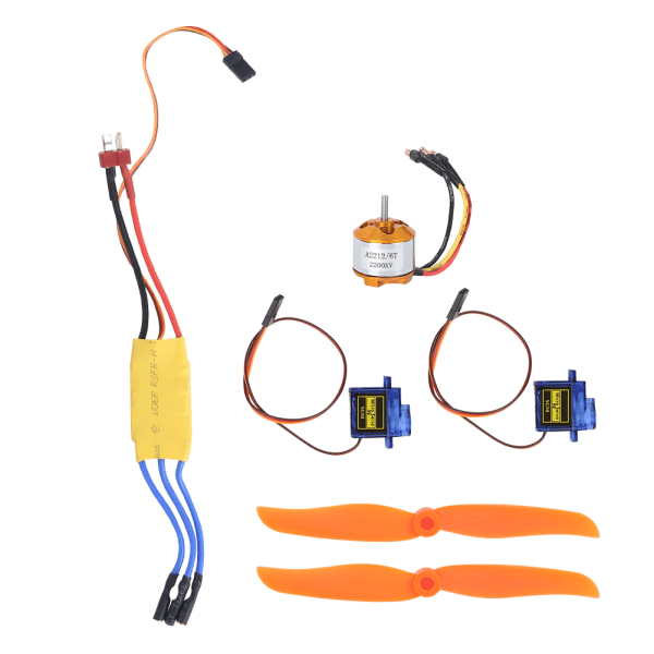 A2212 2200KV Børsteløs Motor 30A ESC SG90 9G Mikro Servo 6035 Propell for RC Fly (2200KV Motor 6035 Propell 9G Servo 30A ESC )