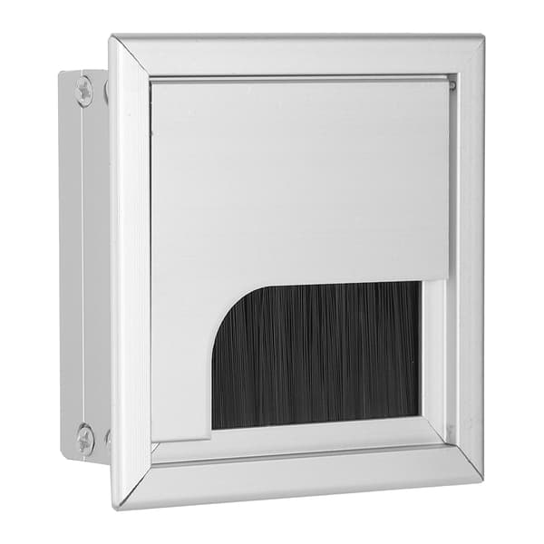 Skrivebordsgjennomføring i aluminiumslegering med børste for hjem og kontor