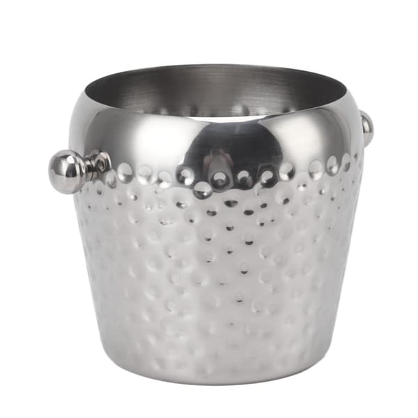 Isbøtte i rustfritt stål, miniisolert frysebeholder for bar, vin, champagne, 1L sølv