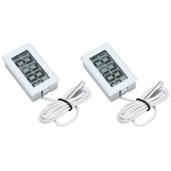 2st elektronisk digital termometer termostat temperaturmätare 2s Uppdatera med ProbeWhite