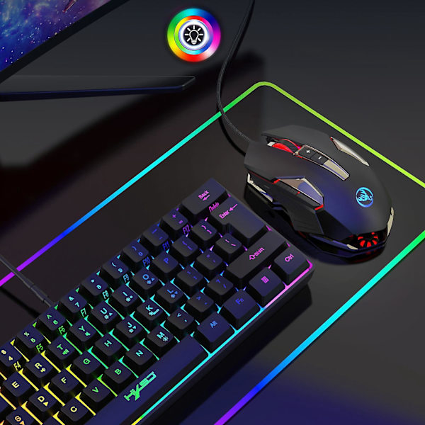 Kablet Gaming Mus USB Justerbar DPI Atmosfære til Windows x P/7/8/10