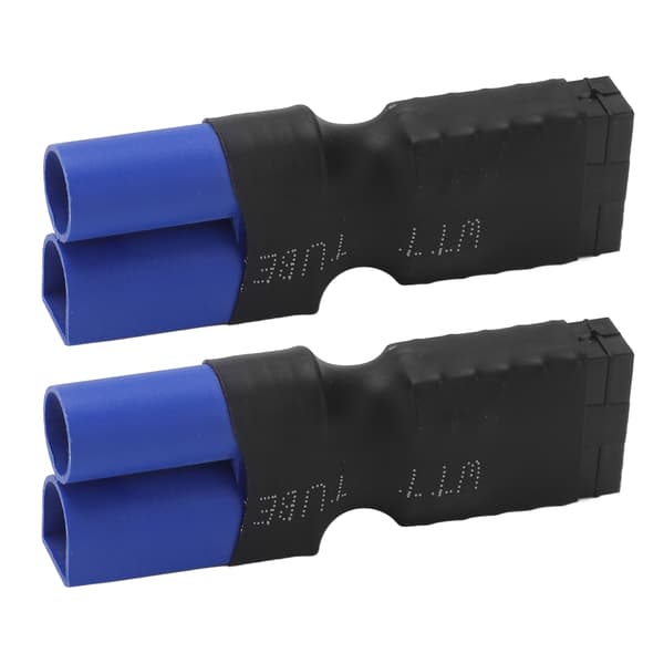2 stk. Hun til EC5 Han Stikforbindelser Gummi Plast Kobber Lipo Batteri Stik Adapter til Flymodel