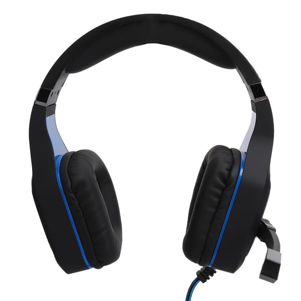 Gaminghörlurar trådbundet spelheadset med LED-ljusmikrofon för PC bärbar dator
