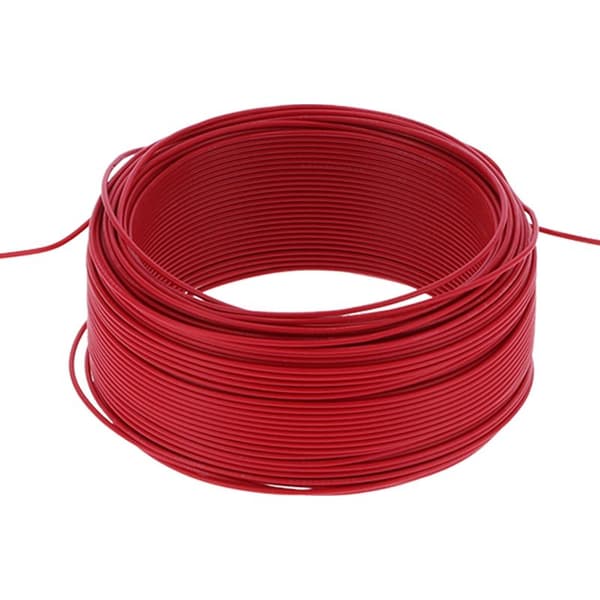 100m 7-leder isoleret rød kobber fleksibelt elektrisk kabel AC300V til installationer