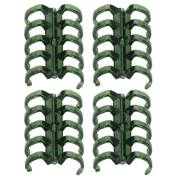20 stk. Binde-ringe Segmenteret design Holder 60 ark 11mm Bindetykkelse Kontorartikler Grøn