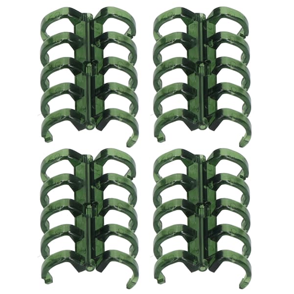 20 stk. indbindingsringe Segmenteret design holder 60 ark 11 mm indbindings tykkelse kontorartikler grøn