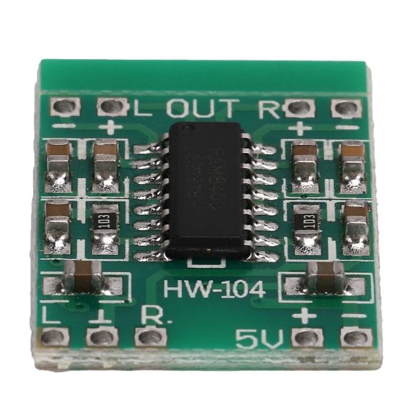 PAM8403 Micro Digital Power Amplifier Board 2x3W Klasse D forsterkermodul USB-drevet 2,5‑5V