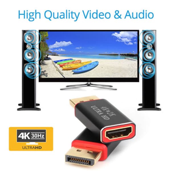 Kompatibel for DisplayPort til HDMI-adapter HD-kompatibel for 4K*2K DP til HD Multimedia Interface-omformer