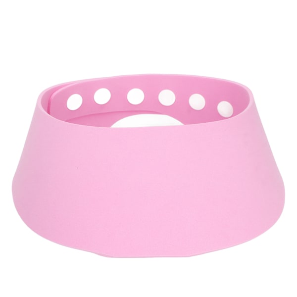 Barn tvätta hårsköld EVA mjuk tjock skydd justerbar baby bad tvätt hatt för barn rosa