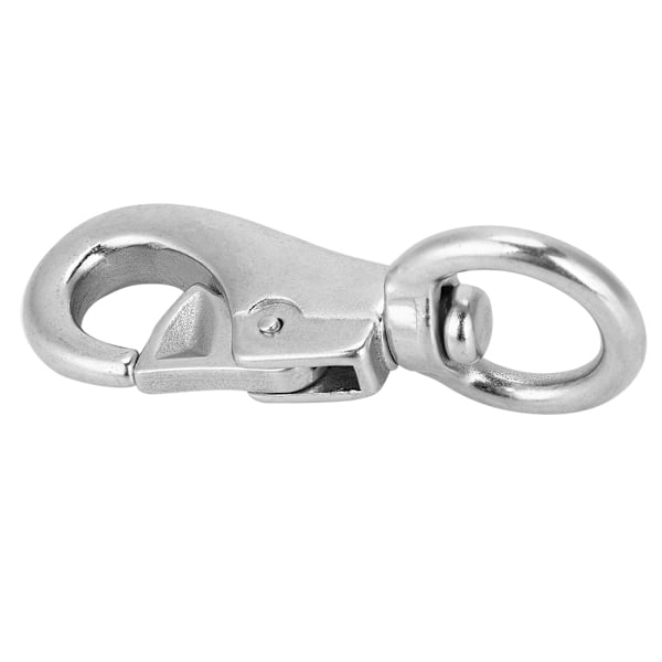 99 mm 304 rustfritt stål dykkerkrok Svingbar snapkrok for hundebånd