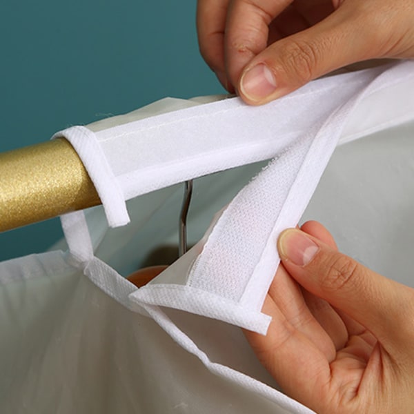 Vaatepäällys läpikuultava turvallinen PEVA pölytiivis ripustettava vaatteiden säilytyspussi kotiin