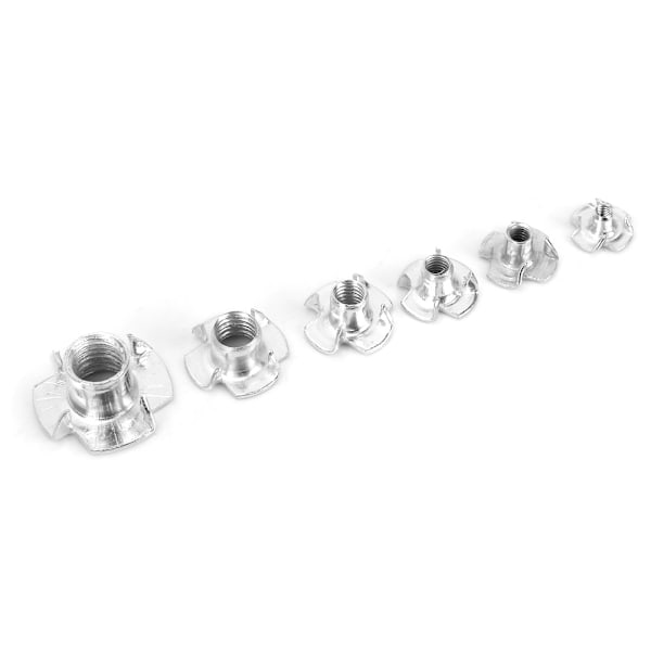 110st 1 Box T-muttrar RiveT-mutter M10\M8\M6 \M5\M4\M3 Fyra klor Galvaniserad T- set