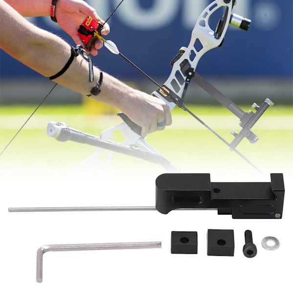 Aluminiumlegering bågskyddsplungerskruv för recurve compoundbåge utomhusskjutverktyg svart