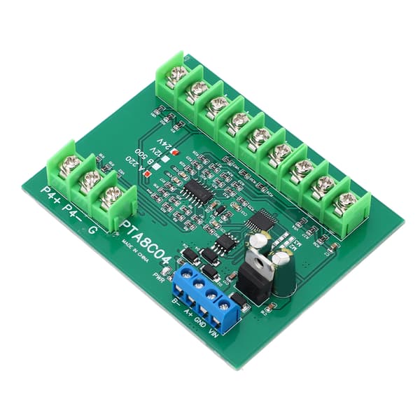 4-kanals PT100 RTD RS485 temperatursensorplade Temp-opsamlingsmodul Modstandssamler A220 -40-220℃ DC24V