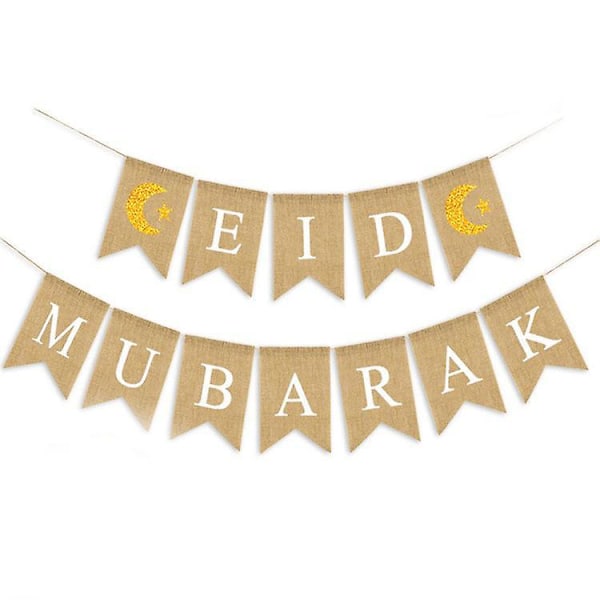 Ramadan Viirinauha Muslimi Eid Mubarak Koristeellinen Banneri Muslimi Islam Ramadan Viirinauha Juhlakoriste