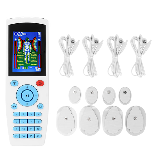 EMS TENS muskel stimulator enhet maskin 16 lägen puls massager för naturlig smärtlindringsterapi 110‑240VAU-kontakt