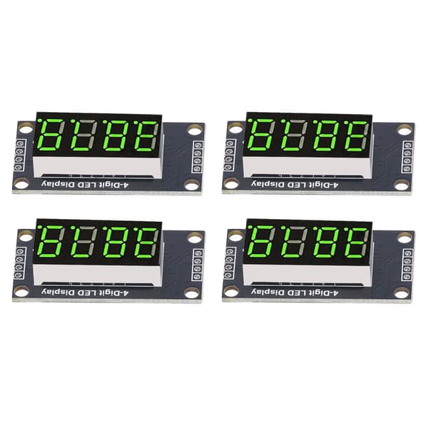 4 sæt digitalt rørdisplaymodul LED 4-cifret 7-segment 0,36 tommer TM1637-drevchip grøn MRA110E