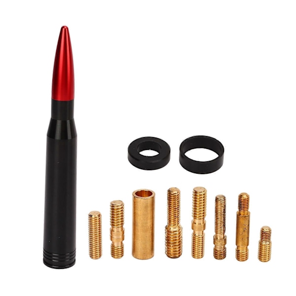 50 Caliber Antennemast 6061 Billet Aluminium Universal Lastebilantenne Erstatning kompatibel med RAPTOR Rød
