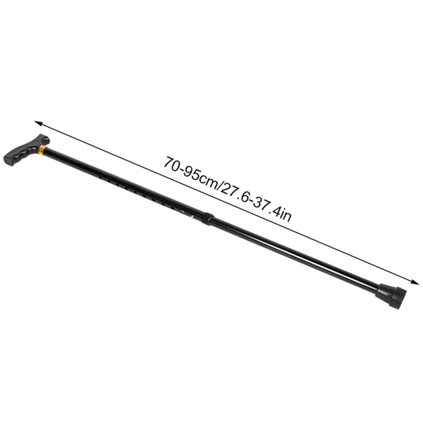 Förtjocka aluminiumlegering utomhus Anti-sladd justerbar hopfällbar käpp Äldre gåstavar Present