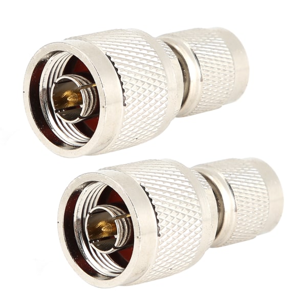 2 stk 50 ohm N han til TNC han stik lige adapter til antenner Broadcast radioer