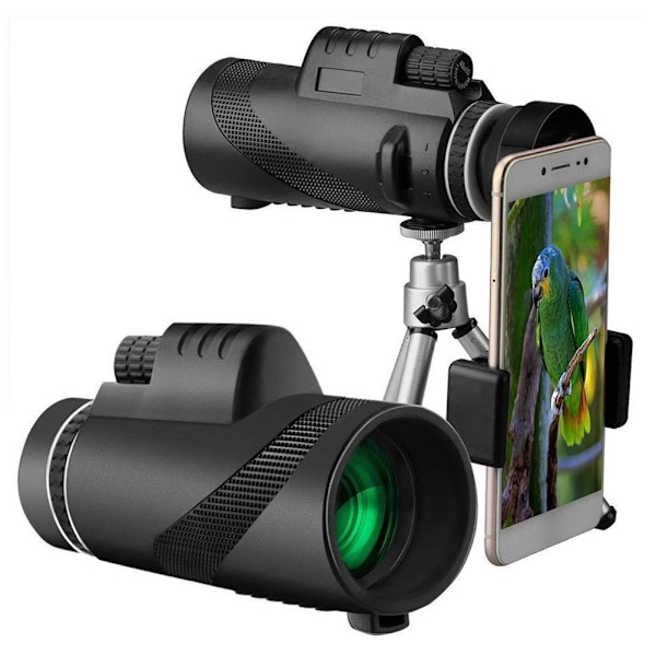 Monocular Telescope 40X60 High Power HD Monocular Telescope with Smartphone Holder and Tripod Waterproof Monocular