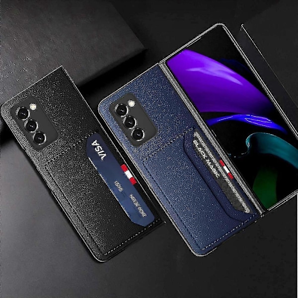 Slimmat Lättviktigt Läderfodral För Samsung Galaxy Z Fold 2 4 Fold4 Fold2 5g Fold.