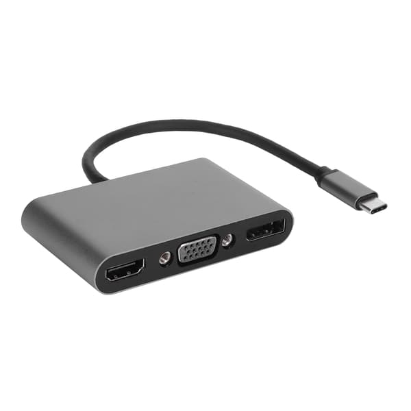 5 i 1 Type-C Multi-Funktions Dockingstation HDMI+DP+VGA+USB+PD Interface HUB Adapter