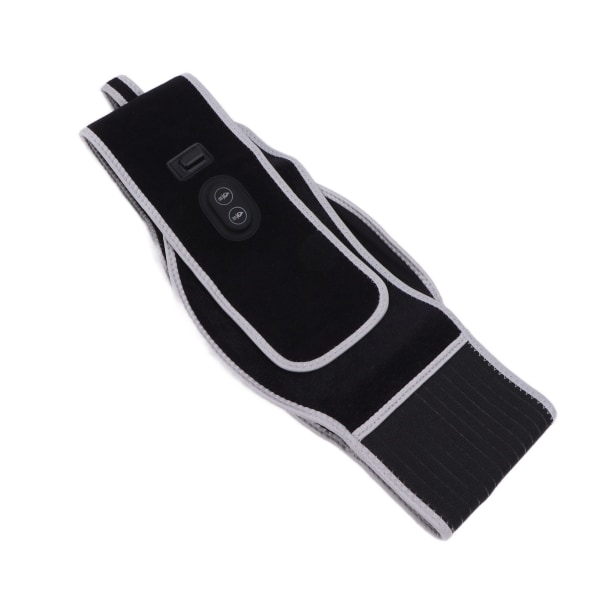 Varmebælte elektrisk 3 tilstande bærbart sort varmeterapi massageapparat med USB-kabel til rygsmerter i taljen