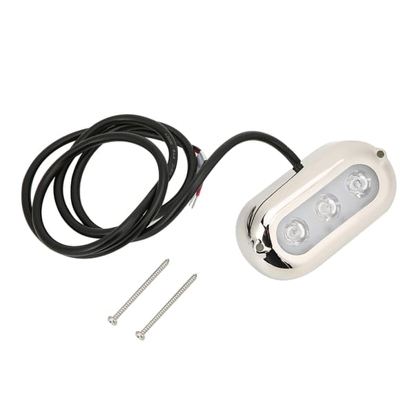 LED Under vann Lys Vanntett Marine Båt Yacht Bunn Hale Lampe Blått Lys