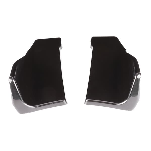 2 stk. Universal Bagkofanger Diffuser Læbe Sideskørter Blank Sort med Monteringsskruer