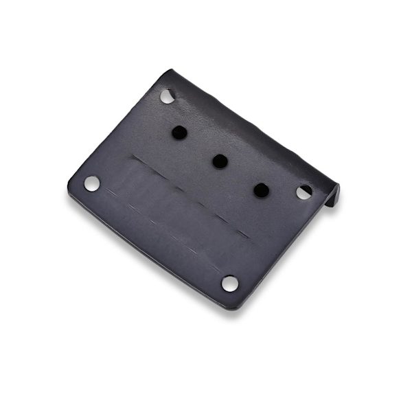 Kestävät 3-kieliset kiinteät kitarasillan varaosat Cigarbox-sähkökitaroille (musta)