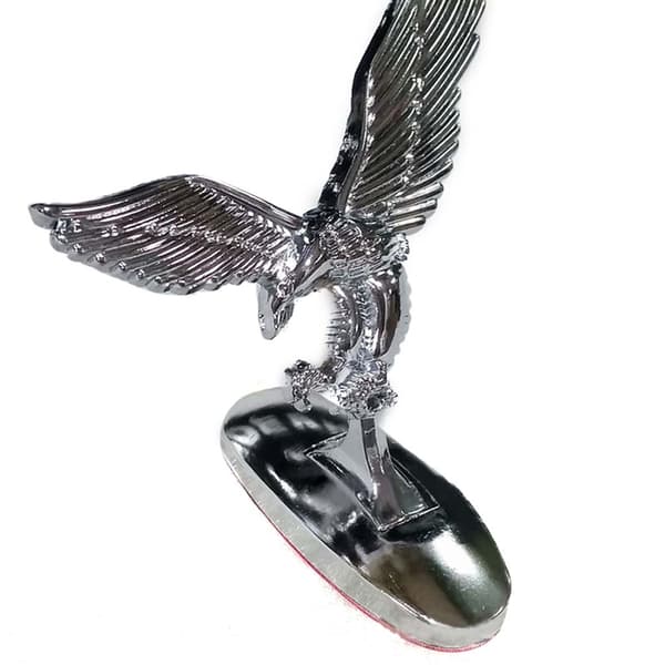 3D Emblem Bil Logo Front Hettepynt Bildeksel Krom Ørn Merke for Bil