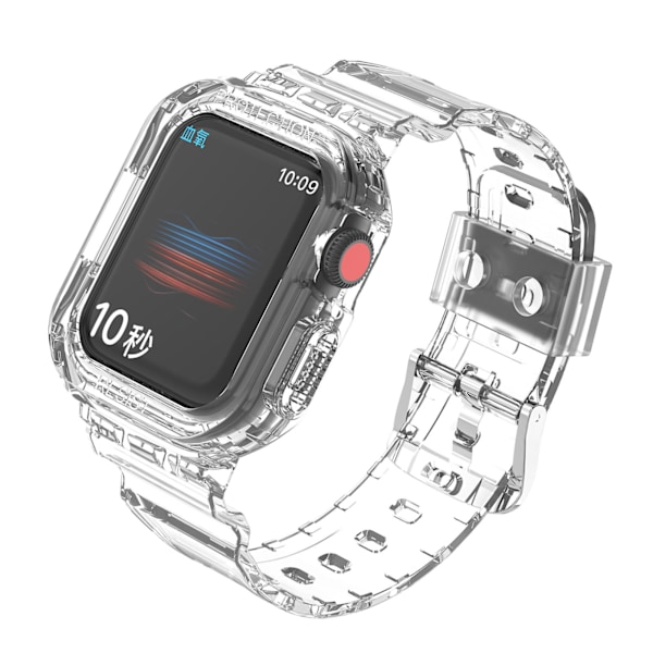 Smart Watch Rem til TPU Vandtæt Integreret Rem Armbåndsur Tilbehør til IOS Watch 7 Transparent 44/45cm
