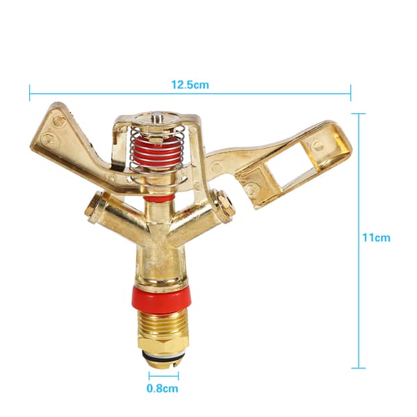 1/2 tomme konnektor messing roterende vippe arm vandspreder spraydyse havevanding