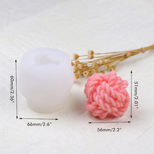 3D Silikone Lysform til DIY Lys Voks Sæbe Chokolade Håndværk Ornamenter Duftlys