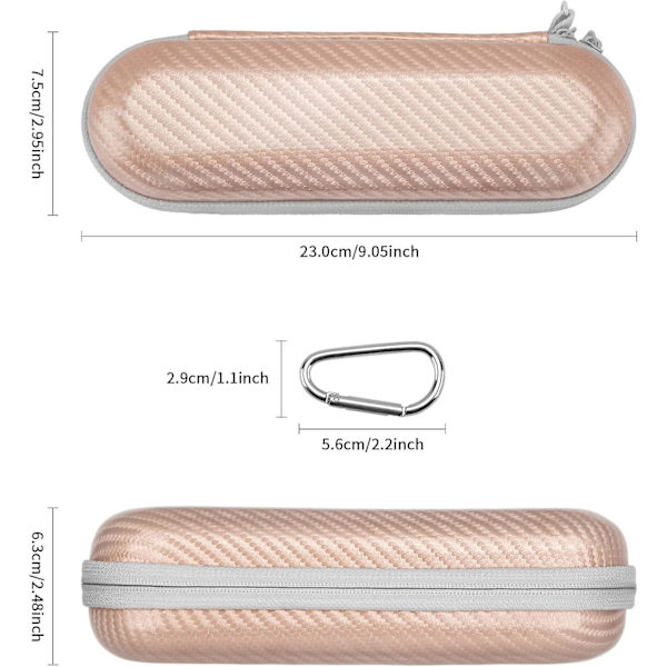 Kannettava kultainen case Philips Sonicare -sähköhammasharjatarvikkeille