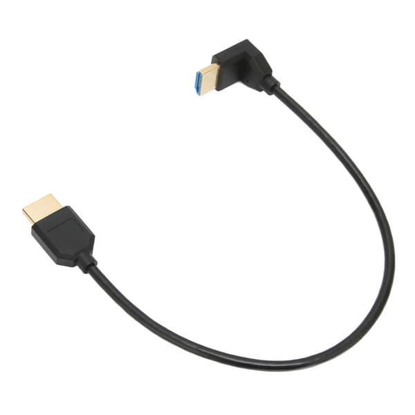 90 graders nedåtriktad HD Multimedia Interface-kabel 48 Gbps guldpläterad flexibel HD 8K HD Multimedia Interface-kabel för bärbara datorer