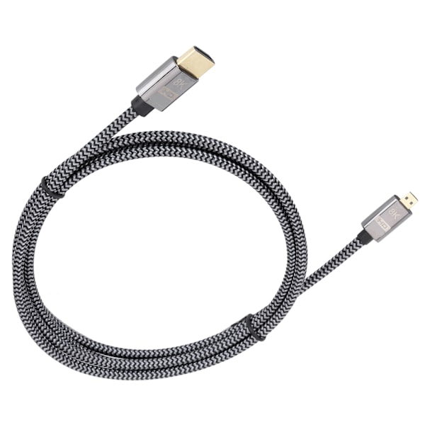 Micro HDMI til HDMI HD videokabel flettet net computerforbindelsestilbehør 1,5 meter