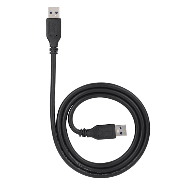 Højhastigheds USB3.0 A-han til A-han forlængerkabel panelmontering 5 Gbps (1 m)